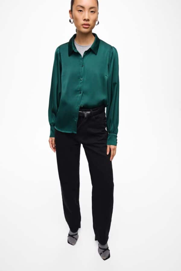 viEnna Ravenna L/S Balloon Shirts Noos Fig - Bilde 2