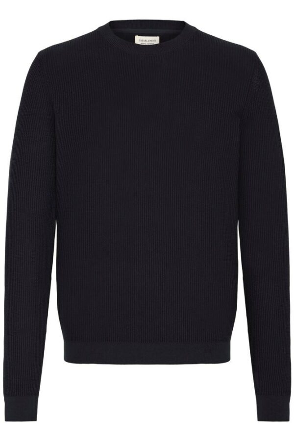 cfNoar Structured Crew Neck Knit Dark Navy - Bilde 2