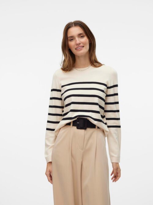 vmSaba Plain LS O-Neck Pullover Noos Birch