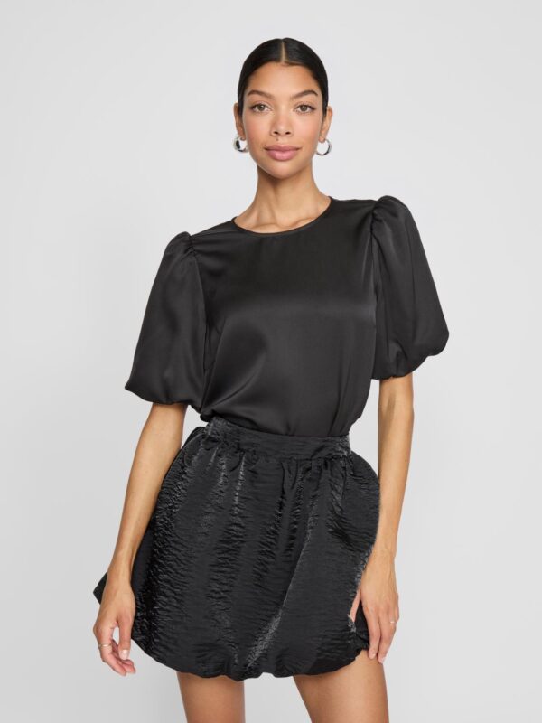 viEllette 2/4 Puff Top Noos Black