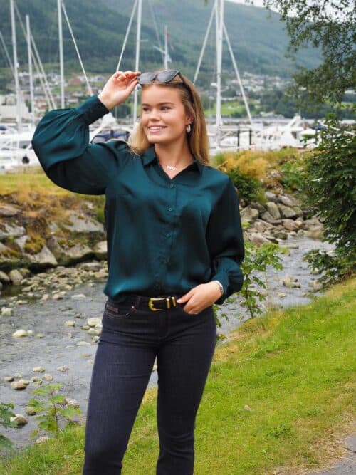 viEnna Ravenna L/S Balloon Shirt Noos Ponderosa Pine