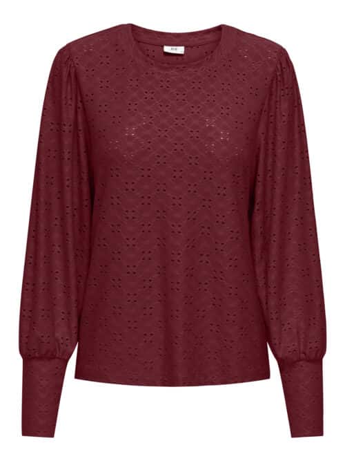 jdyCathinka L/S Bellsleeve Top Jrs Noos Cabernet