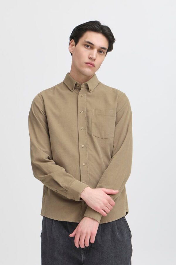 cfAnton LS BD Baby Cord Shirt Roasted Cashew