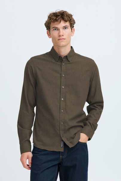 cfAnton LS BD 0159 Brushed Shirt Black Olive