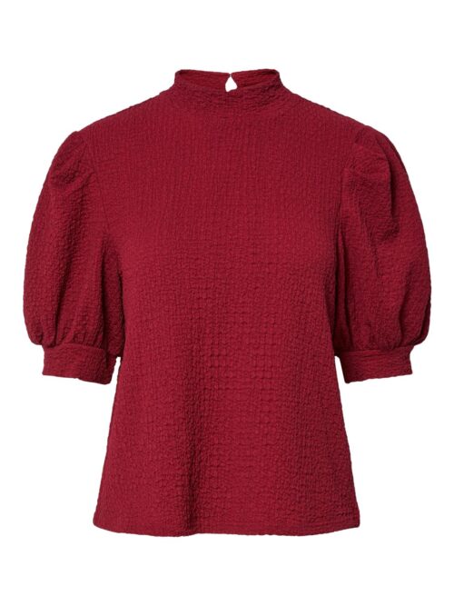 pcJamal 2/4 High Neck Top Jrs Biking Red