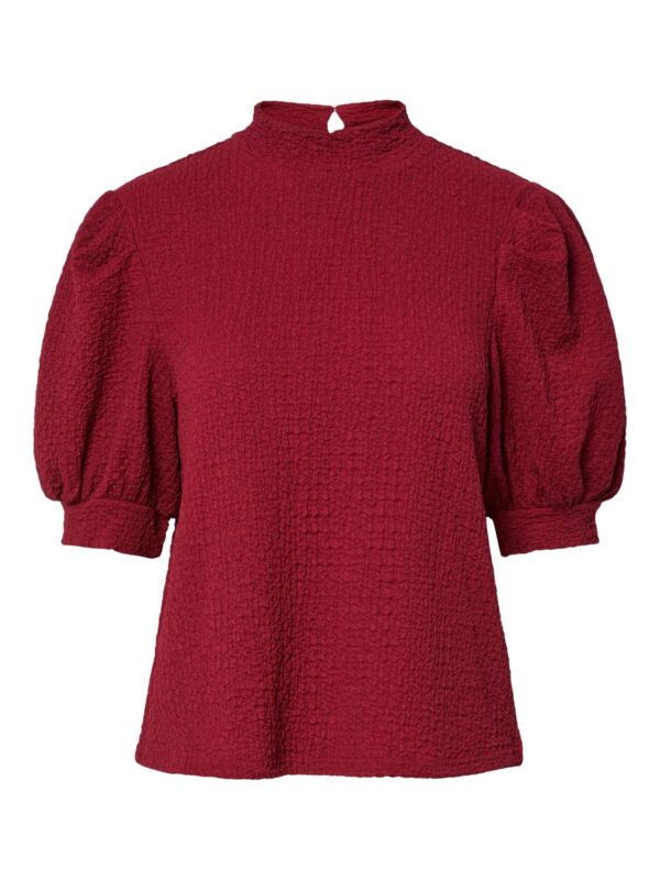 pcJamal 2/4 High Neck Top Jrs Biking Red