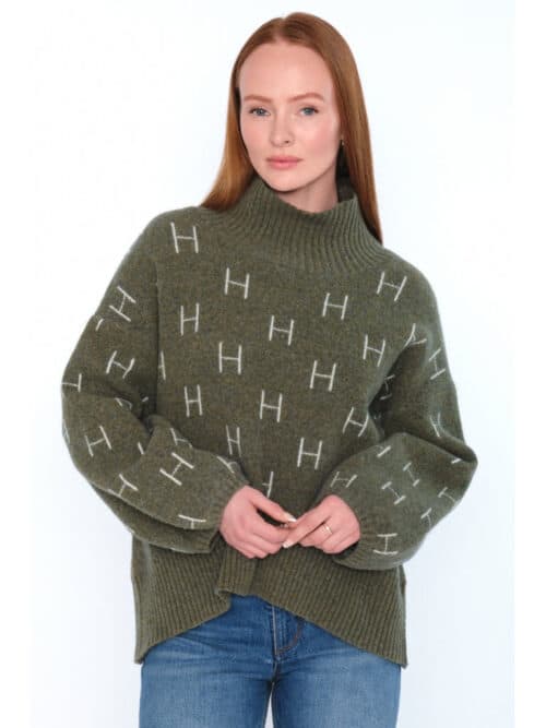 Fam Short Sweater Winter Moss