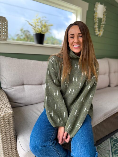 Fam Short Sweater Winter Moss