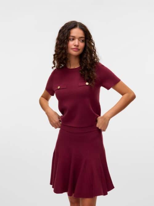vmKristin SS Pullover Syrah
