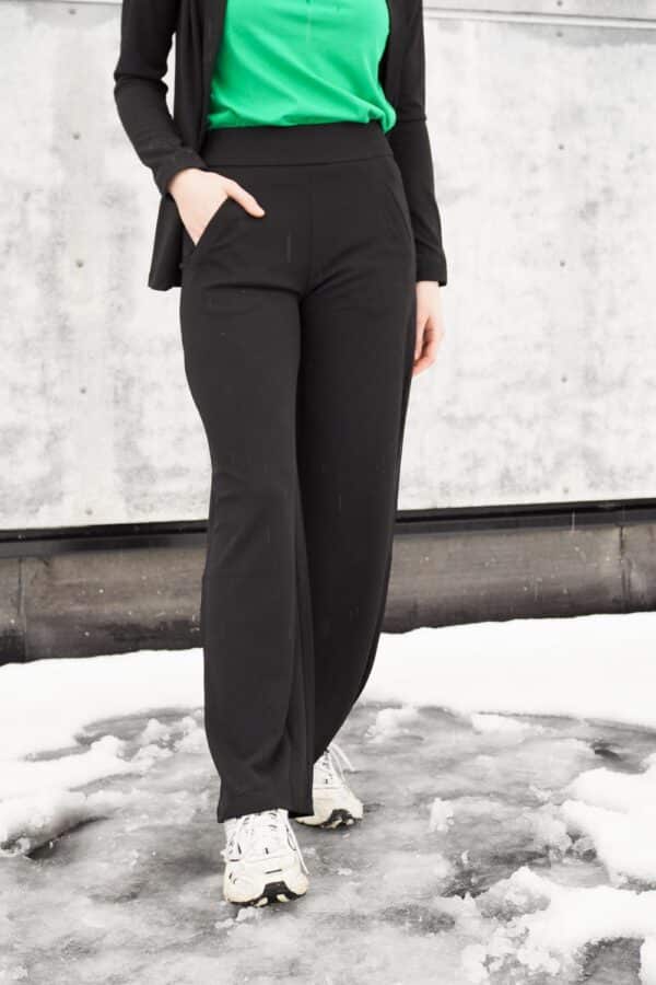 jdyLouisville Catia Wide Pant Jrs Noos Black