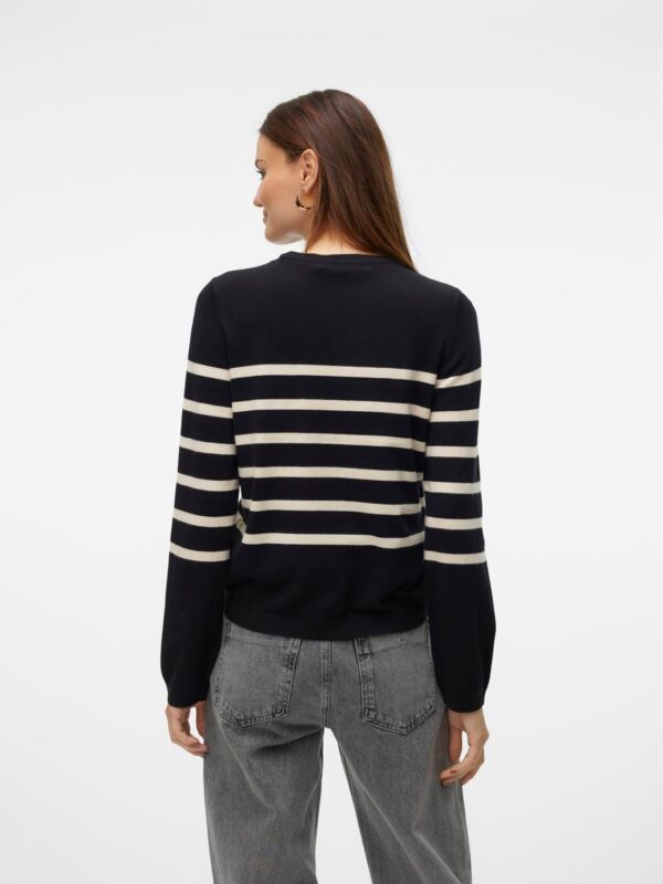 vmSaba Plain LS O-Neck Pullover Noos Black - Bilde 3