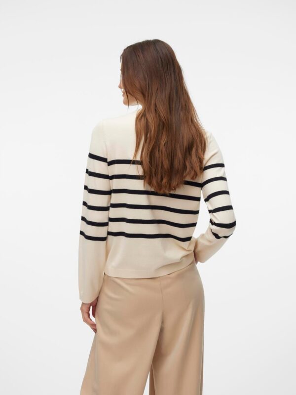 vmSaba Plain LS O-Neck Pullover Noos Birch - Bilde 3