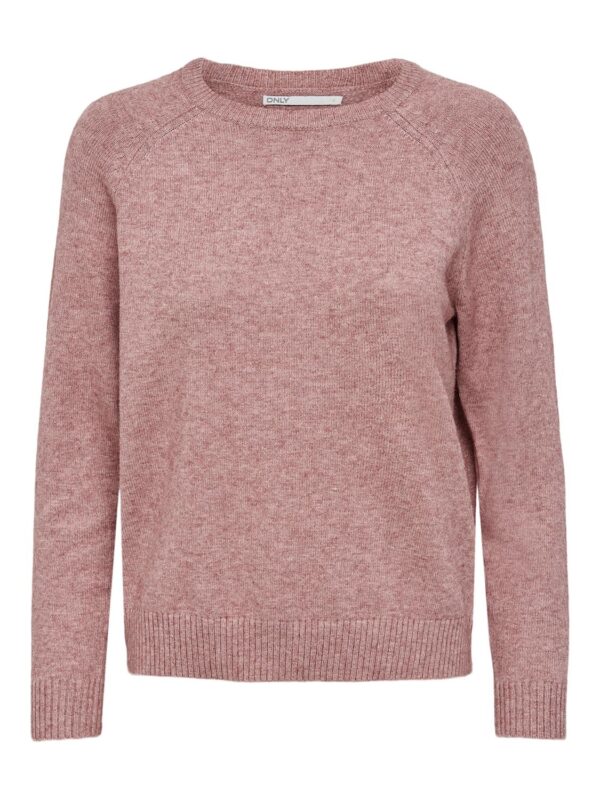 onlLesly Kings Life L/S Knt Noos Rose Brown - Bilde 2