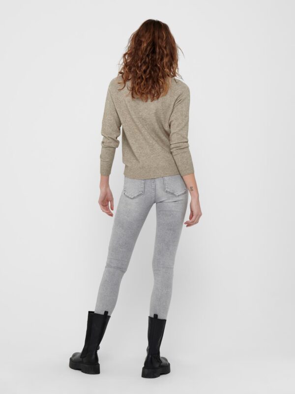 onlLesly Kings Life L/S Knt Noos Beige - Bilde 3