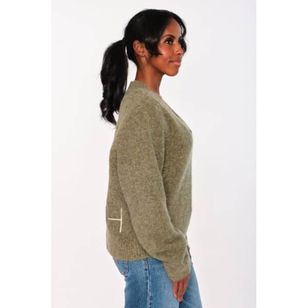 Pernille Sweater Winter Moss - Bilde 2