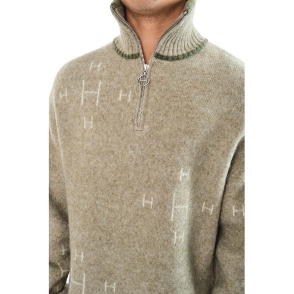 IBEN Half Zip Eucalyptus - Bilde 3