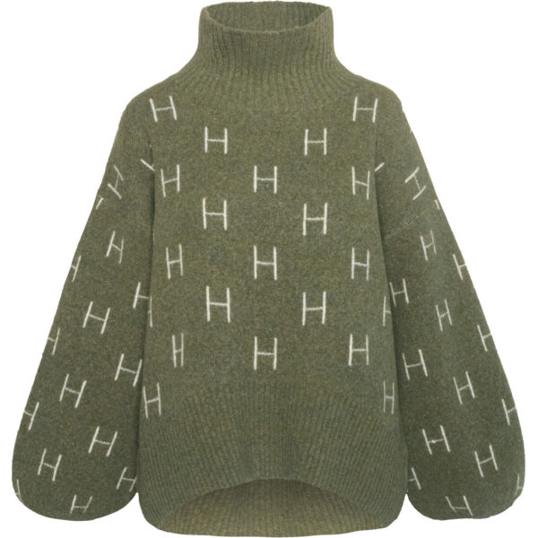 Fam Short Sweater Winter Moss - Bilde 2