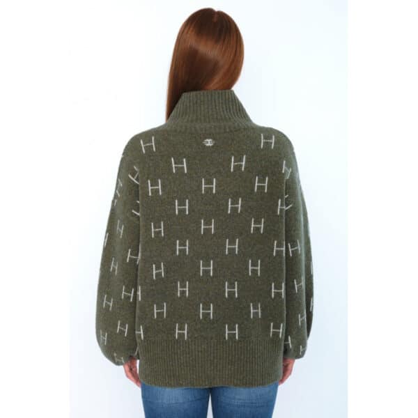 Fam Short Sweater Winter Moss - Bilde 3