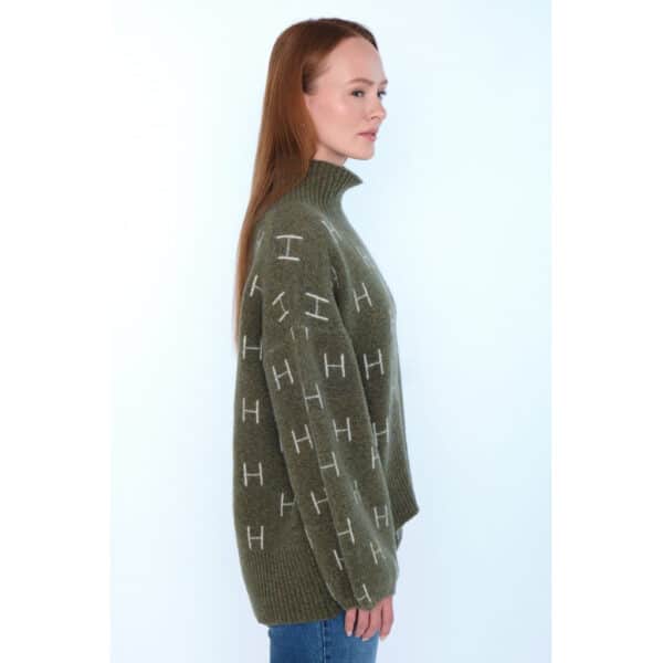 Fam Short Sweater Winter Moss - Bilde 4