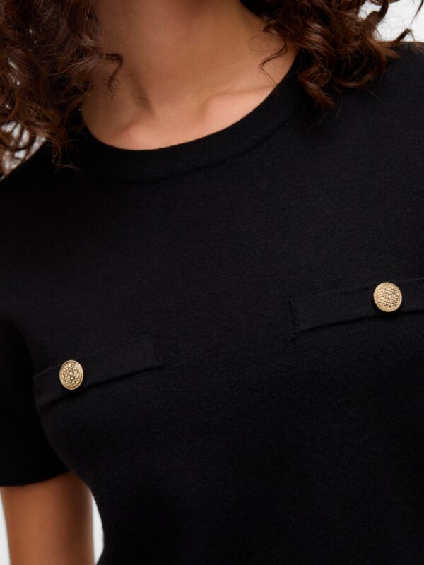vmKristin SS Pullover Black - Bilde 3