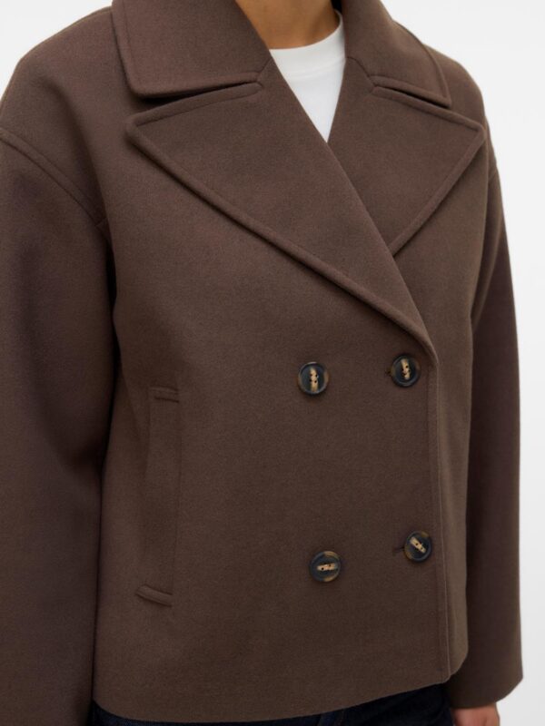 vmVinCeline Short Jacket Noos Chocolate Brown - Bilde 4
