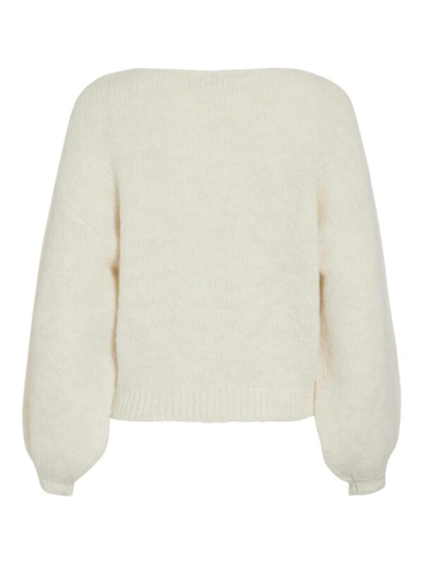 viMarley L/S Knit Pullover Egret - Bilde 2